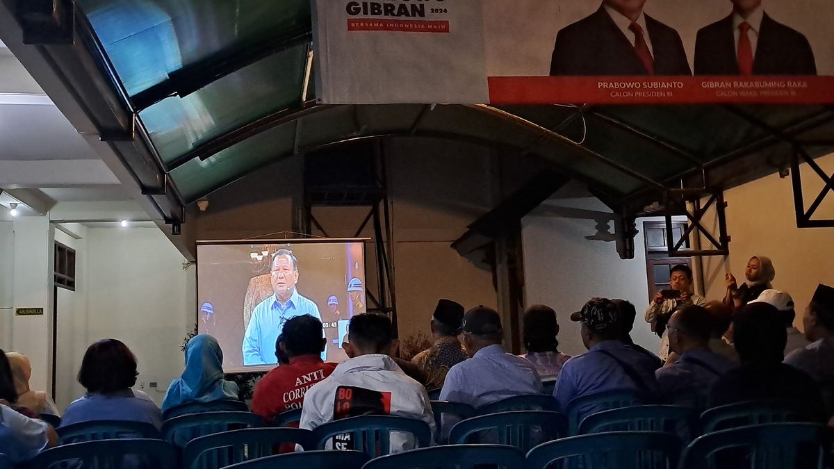 Nobar Debat Capres, Pendukung Prabowo-Gibran Kota Solo Sebut Prabowo Negarawan