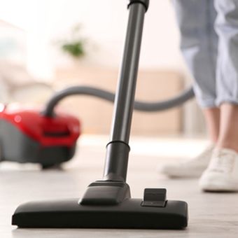 Ilustrasi vacuum cleaner.