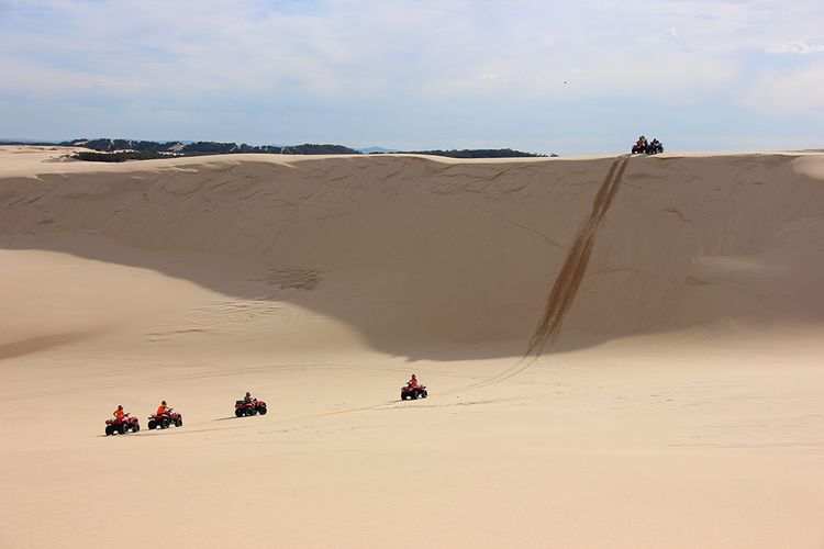 Berpetualang di padang pasir Worimi, Australia