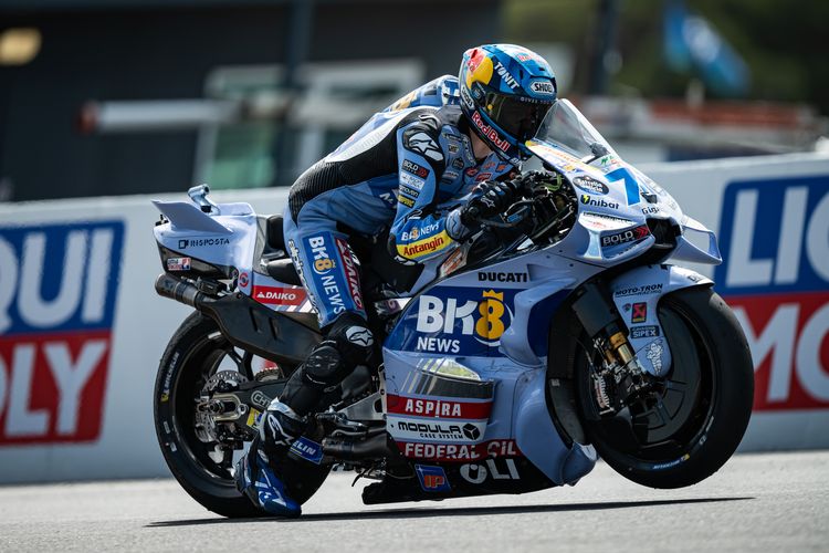 Alex Marquez saat berlaga pada MotoGP Australia 2025