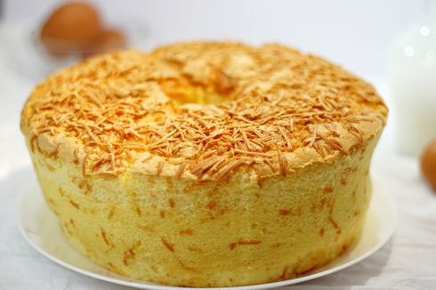 Resep Chiffon Cake Keju Mengembang, Pakai 7 Butir Telur