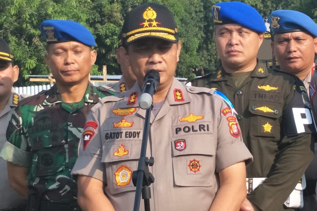 Kapolda Metro Jaya Inspektur Jenderal Gatot Eddy Pramono di Polda Metro Jaya, Jakarta Selatan, Rabu (23/10/2019).