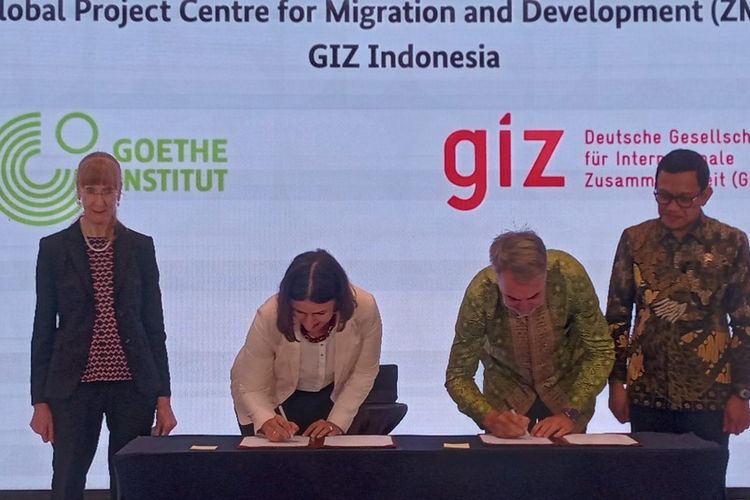 Indonsia - Jerman menjalin kemitraan strategis membuka jalur tenaga kerja terampil di Jerman, melalui kolaborasi KP2MI, Goethe Institute, GIZ dan Kedubes Jerman.