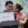 Cerita Romantis Atlet Buleleng, Lamar Kekasih di Atas Podium Usai Pengalungan Medali Porprov Bali