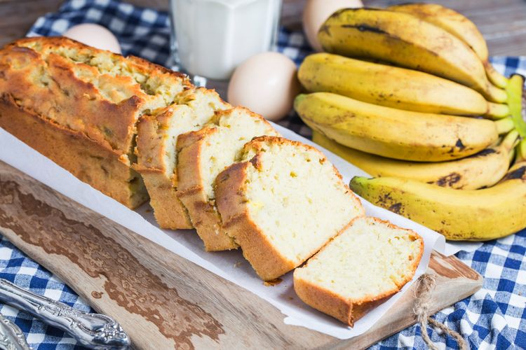 Ilustrasi banana cake. 