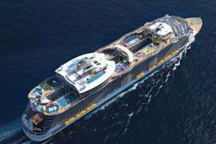 Harmony of the Seas, yang merupakan bagian dari Royal Carribean Cruise Line menjadi kapal pesiar terbesar di dunia. 