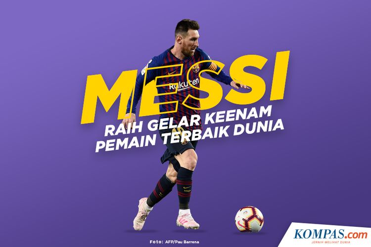 Lionel Messi Raih Gelar Keenam Pemain Terbaik Dunia