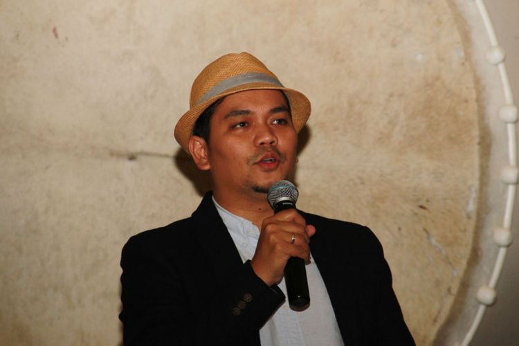 Indra Bekti di sela menghadiri perilisan teaser film Ayat-ayat Cinta 2 di Senayan City, Jakarta Pusat, Jumat (7/7/2017).