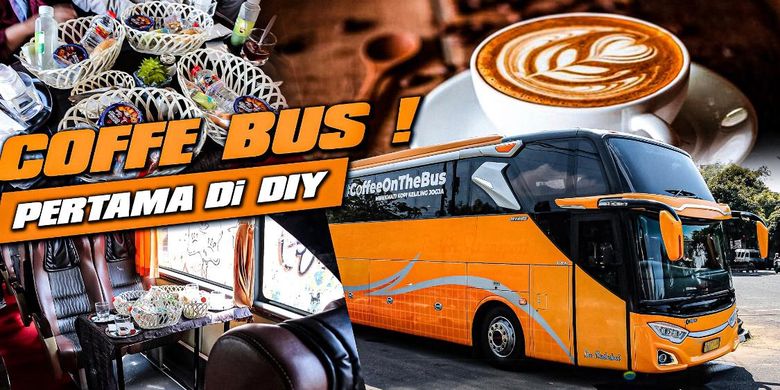 Bus pariwisata disulap jadi kedai kopi berjalan