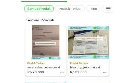 Polisi Tangkap 7 Tersangka Penjual Surat Keterangan Bebas Covid-19 Palsu