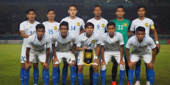 Susunan pemain awal Timnas U-23 Malaysia pada laga melawan Korea Selatan pada laga Grup E Asian Games 2018, 17 Agustus 2018.