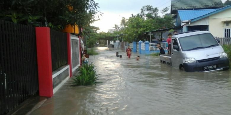 Ilustrasi banjir Samarinda 