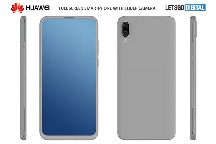 Render smartphone slilder Huawei