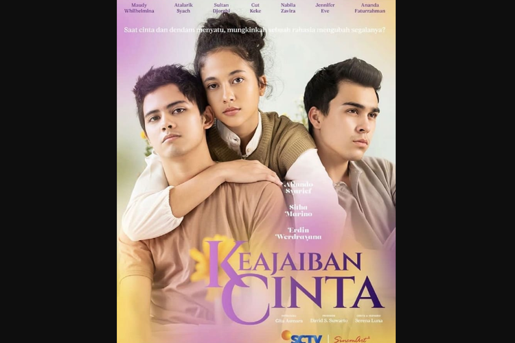 Aliando Syarief, Sitha Marino, dan Erdin Werdrayana dalam sinetron Keajaiban Cinta (2021).