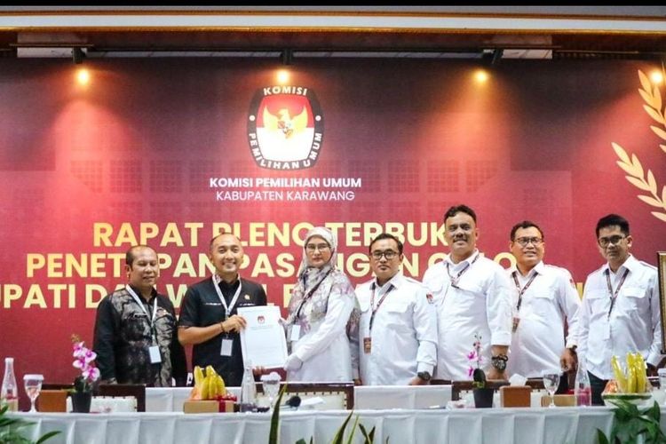 KPU Tetapkan Aep Syaepuloh-Maslani sebagai Bupati-Wakil Bupati Karawang Terpilih