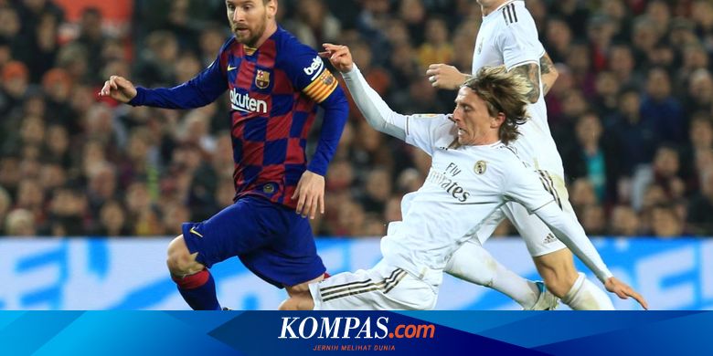 Starter Real Madrid Vs Barcelona Lionel Messi Catat Rekor El Clasico Halaman All Kompas Com