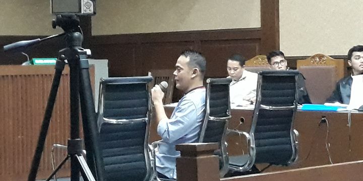 Direktur Utama PT Merial Esa Fahmi Darmawansyah bersaksi di Pengadilan Tipikor Jakarta, Senin (3/9/2018).