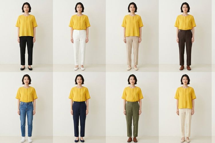 Baju Kuning Cocok dengan Celana Warna Apa? Ini 10 Pilihannya