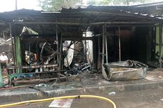 Enam Kios di Belakang Terminal Kampung Rambutan Terbakar, Diduga akibat Kebocoran Gas