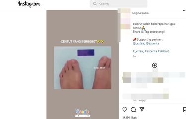 Tangkapan layar soal kentut dapat menurunkan berat badan.