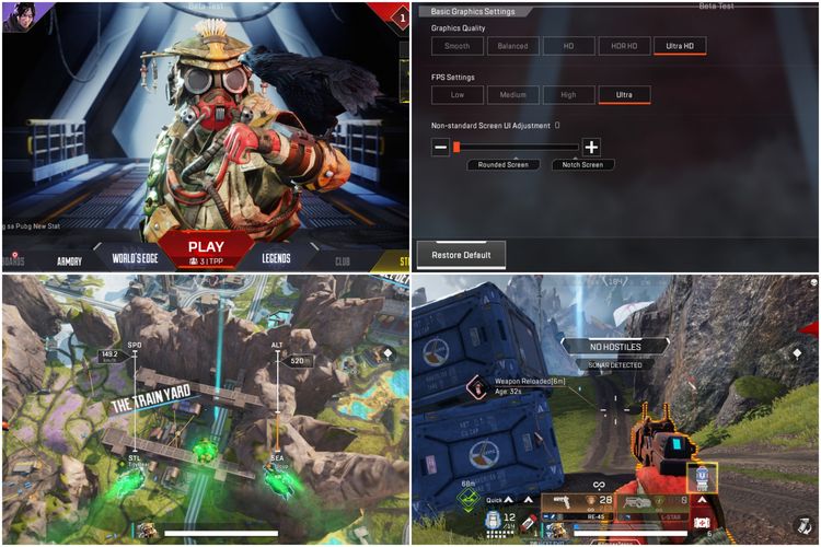 Gameplay Apex Legends Mobile.