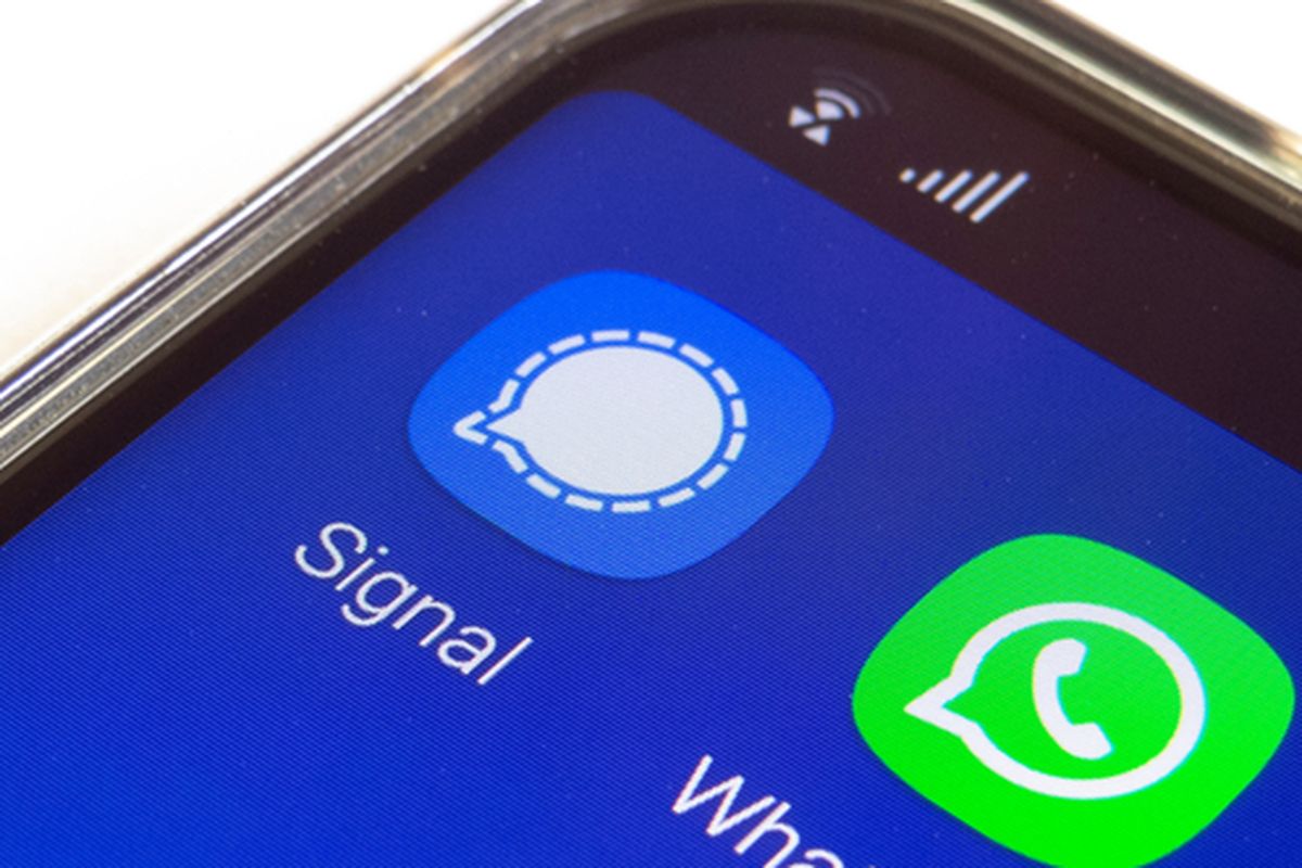 Ilustrasi Whatsapp dan Signal