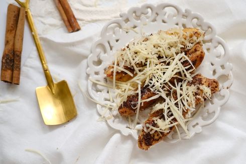 Resep Pisang Bakar Coklat Keju, Camilan 4 Bahan