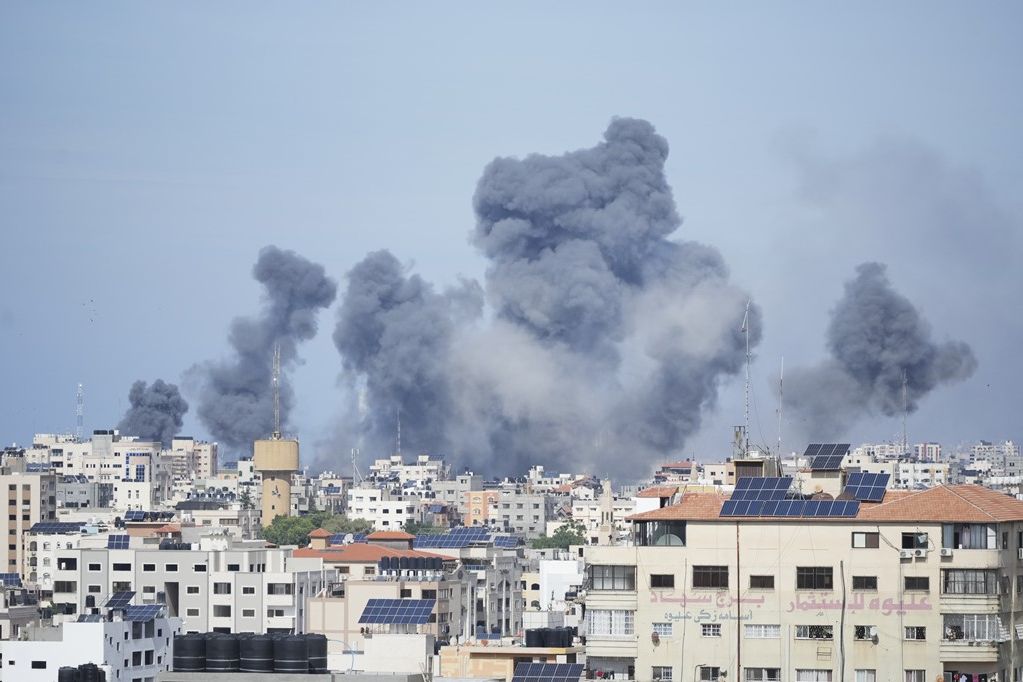 Video Angkatan Udara Israel Serang Militan Hamas