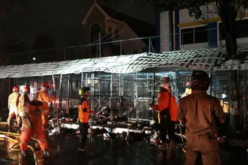 Sebanyak 35 Kios di Taman Parkir Senopati Yogyakarta Terbakar, Kerugian Capai Rp 1 M