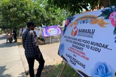 Kantor Bawaslu Kendal Dibanjiri Karangan Bunga, Dukungan Tegakkan Demokrasi