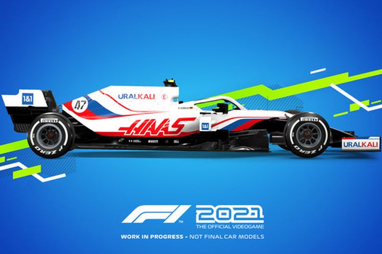 Ilustrasi mobil balap di game F1 2021