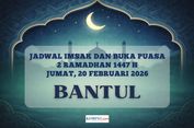 Jadwal Imsak dan Buka Puasa Kabupaten Bantul Hari Ini, 20 Februari 2026