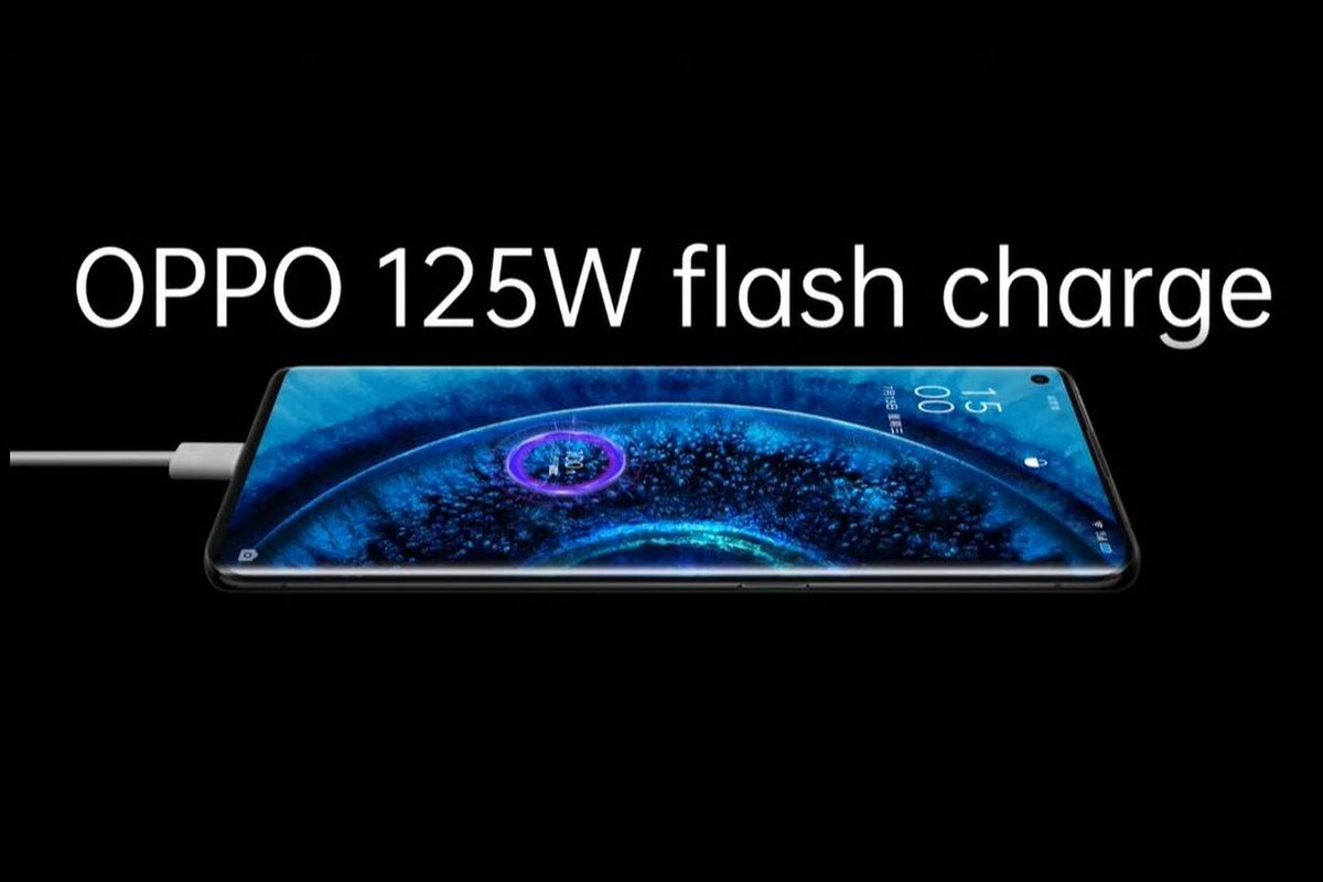 Ilustrasi Oppo 125W flash charge.