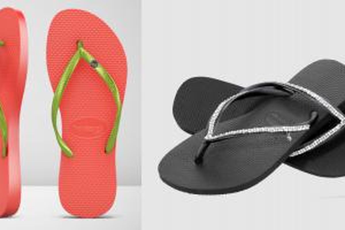 koleksi sandal jepit bertabur berlian dari Havaianas