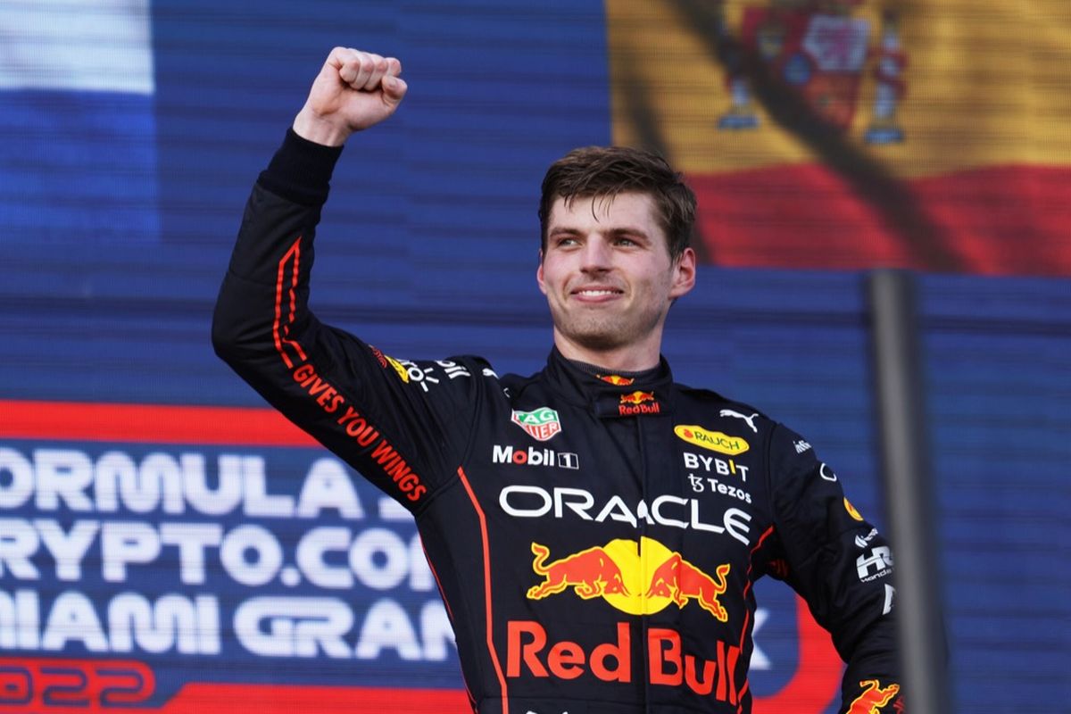 Max Verstappen di GP Miami 2022