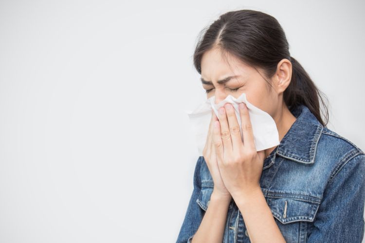 Ilustrasi flu. Flu menjadi salah satu penyebab hidung mampet.