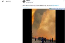 Update Kebakaran di Bukit Teletubbies Bromo, 50 Hektar Lahan Hangus
