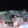 Truk Pengangkut Rombongan TNI Kecelakaan di Lombok, 5 Orang Terluka