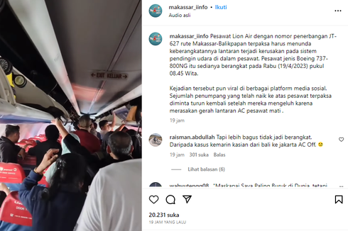 Saat Pilot Lion Air Putuskan Tunda Penerbangan karena AC Pesawat Bermasalah, Penumpang Kegerahan...