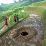 Lubang Misterius Sedalam 10 Meter Muncul di Persawahan Bandung Barat, Berawal dari Suara Gemuruh