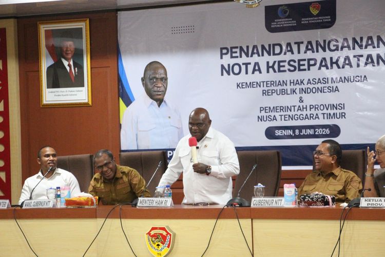 Berkunjung ke NTT, Menteri Pigai Ingin ASN dan Pejabat Jadi Prajurit HAM