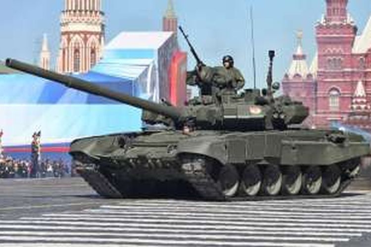 Tank T-90 milik AD Rusia.