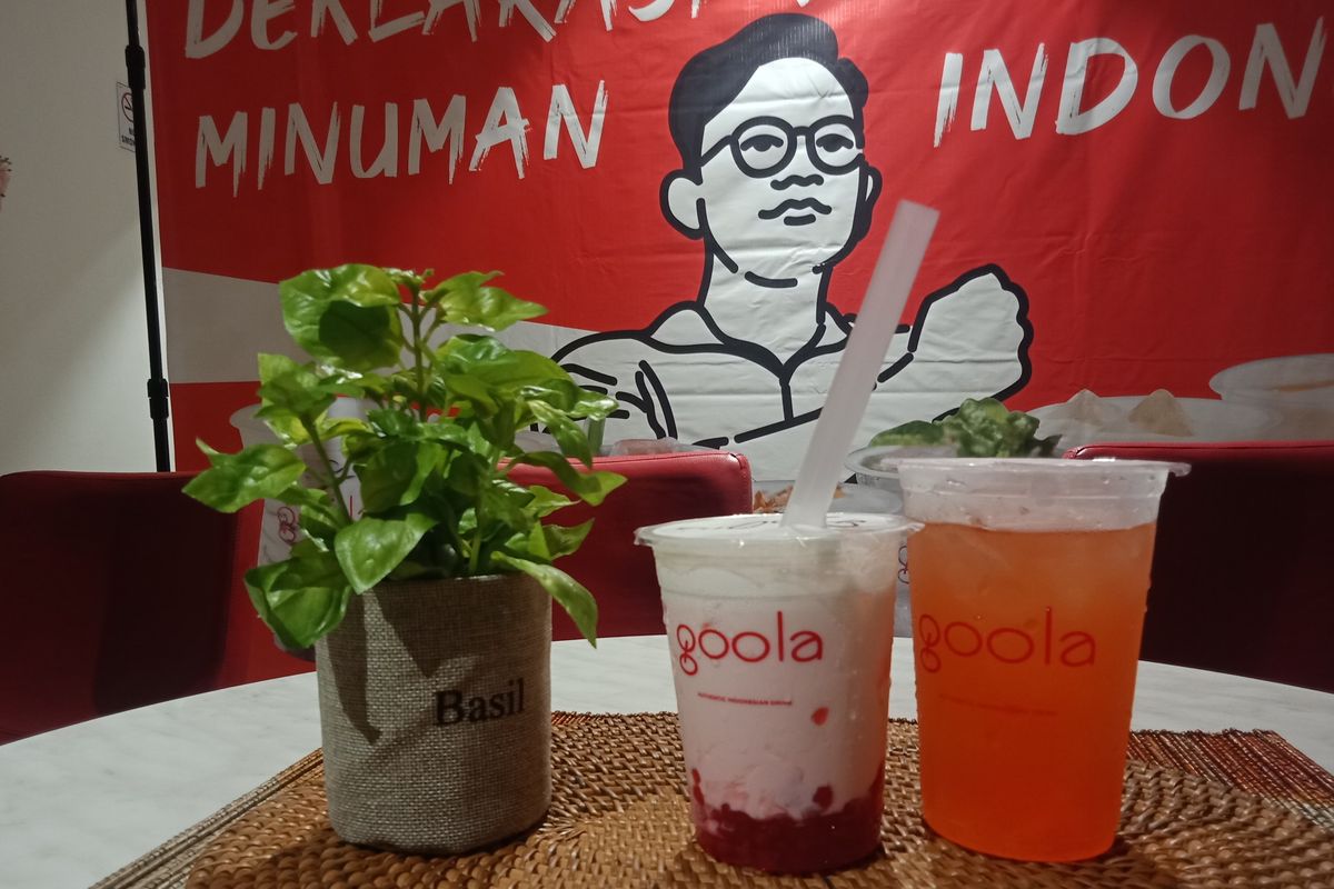 Goola, minuman khas Indonesia yang dikemas secara kekinian.