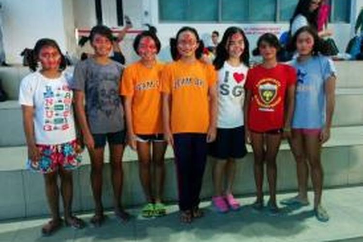 Para atlet puteri junior Indonesia di SEA Age Groyup Championship