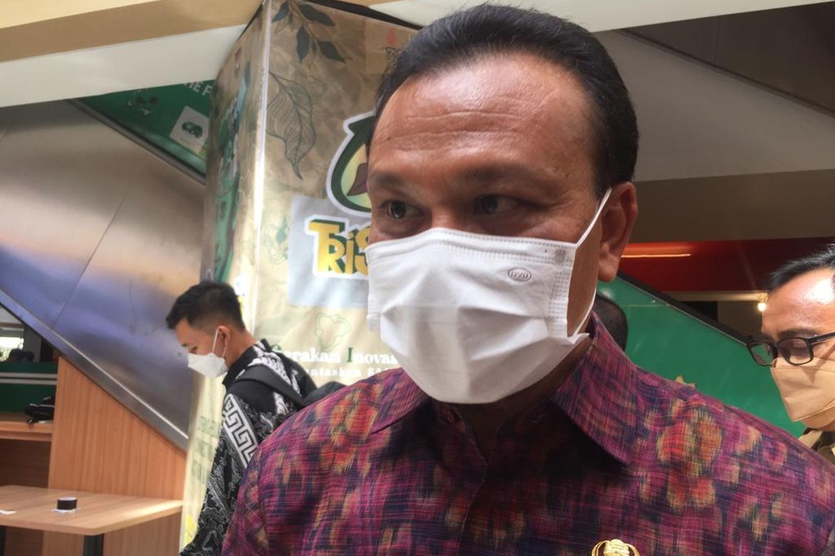 Sekretaris Daerah Bali Made Dewa Indra saat ditemui di Kuta, Badung, pada Senin (18/4/2022).