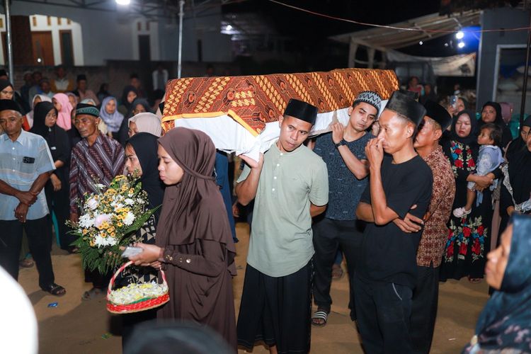 Jenazah Suyanti, TKW asal Lampung yang meninggal dunia di Malaysia, Kamis (25/9/2025).