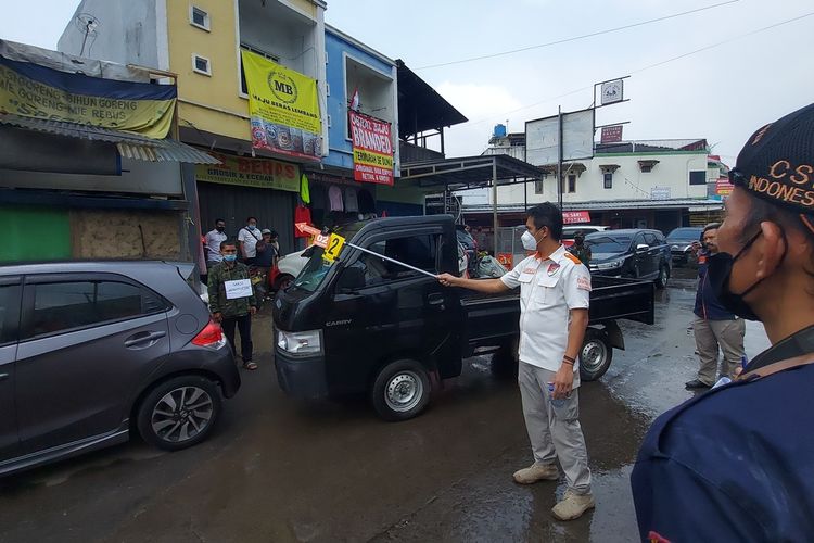 Proses rekonstruksi pembunuhan Purnawirawan TNI di Lembang, Bandung Barat.