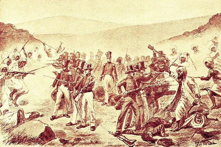 Ilustrasi Perang Padri yang berlangsung sejak 1803-1838