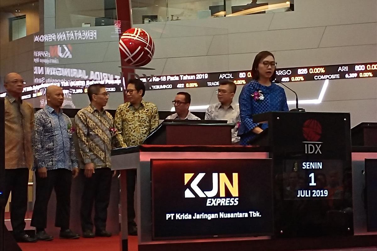 PT Krida Jaringan Nusantara meencatatkan sahamnya di Bursa Efek Indonesia, Senin (1/7/2019).