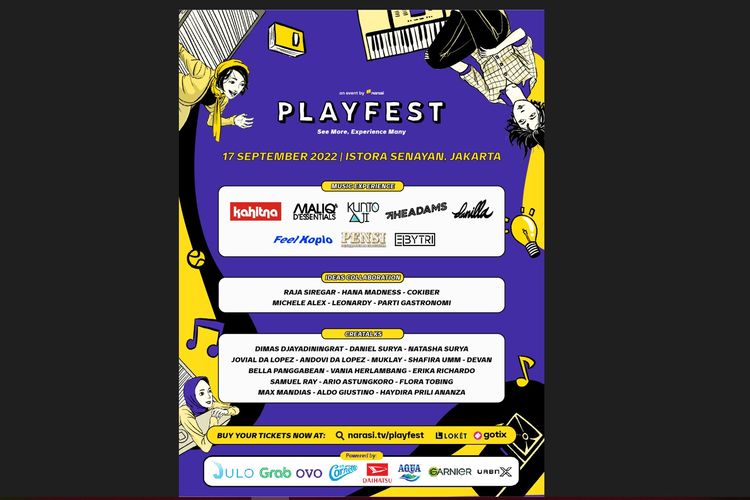 Playfest 2022 digelar di Istora Senayan, Jakarta Pusat, pada Sabtu, 17 September 2022.
